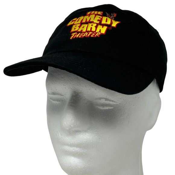 The Comedy Barn Theater Hat Cap Black Pigeon Forge Tennessee Strapback 6 Panel - Picture 1 of 10
